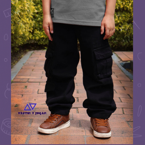SUPER CARGO BAGGY PARA NIÑO